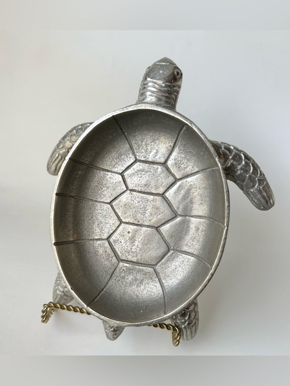 Tommy Bahama Silver Turtle Serving Dish